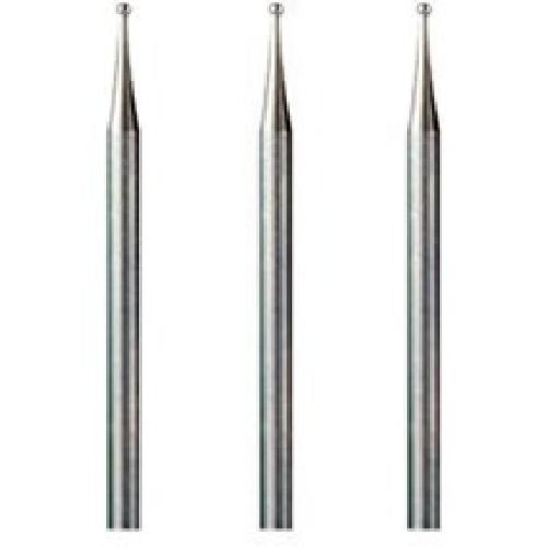 Fraises a Graver DREMEL 105 - Lot de 3 - o 0.8mm - Sculpture et Gravure de Precision