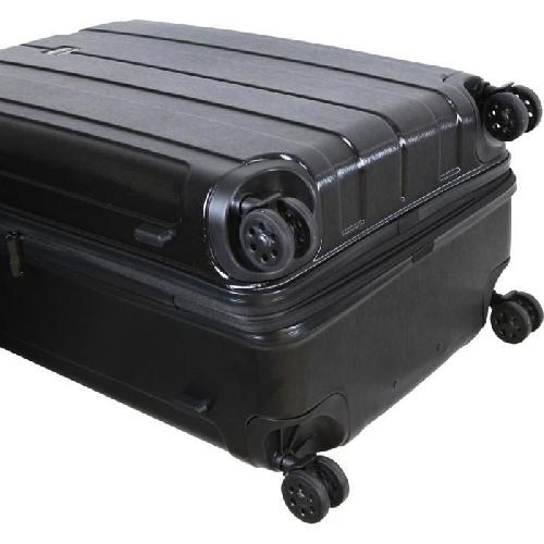 FRANCE BAG Valise 8 Roues Extensible Cadenas TSA Polycarbonate-ABS Noir