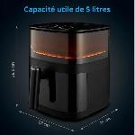 Friteuse Electrique Friteuse a air chaud sans huile - MD 11780 - Température jusqu'a 230 °C - 10 programmes - 5 L - 1500 Watt