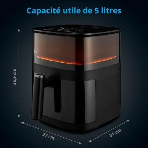 Friteuse Electrique Friteuse a air chaud sans huile - MD 11780 - Température jusqu'a 230 °C - 10 programmes - 5 L - 1500 Watt