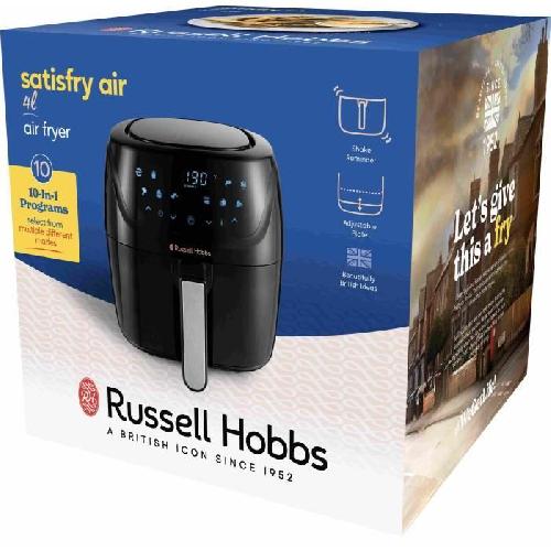 Friteuse Electrique Friteuse a air - RUSSELL HOBBS - SatisFry Medium 4L - 27160-56 - 1350 W - 4 L - 10 programmes - Noir