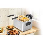 Friteuse Electrique Friteuse - ARTHUR MARTIN - AMPFH50 ? 5 L ? 2000 W ? 3 paniers ? Filtres anti odeurs - Inox