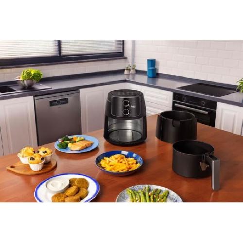 Friteuse Electrique Friteuse multifonction sans huile - BEKO - FRL2242B - 1500 W - 3.9 L pour 0.8 kg de frites - Minuteur coupe circuit - Noir