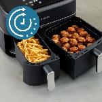 Friteuse Electrique Friteuse sans huile - PHILIPS - Airfryer XXL NA351/00 - Double Cuve 9L - 8 Préréglages - Noir