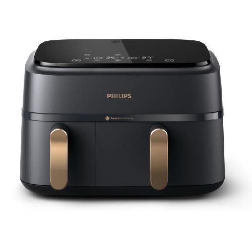 Friteuse Electrique Friteuse sans huile - PHILIPS - NA352/04 - 9L - Double panier - Écran tactile + Accessoires - Noir