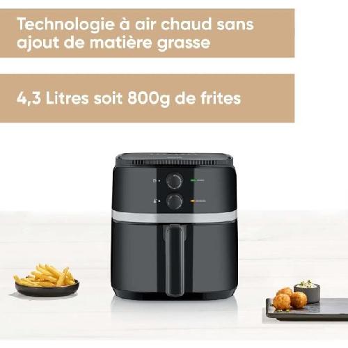 Friteuse Electrique Friteuse sans huile - SEVERIN FR2452 - 5L - Temps et Thermostat réglables - Noir