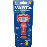 Frontale-VARTA-Outdoor Sports H20 Pro-200lm-Dimmable-IPX4-LED rouge-3 modes lumineux-Lumiere blanche et rouge-3 Piles AAA incluses