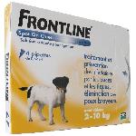 Antiparasitaire - Pipette - Lotion - Collier - Pince - Spray -shampoing - Crochet Tique FRONTLINE 4 pipettes Spot On Chien S - 2 a 10 kg - Puces tiques et poux