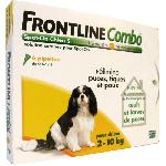Antiparasitaire - Pipette - Lotion - Collier - Pince - Spray -shampoing - Crochet Tique Frontline Combo chien - Anti-puces anti-tiques pour chien S - 2-10kg - 6 pipettes