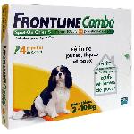 Antiparasitaire - Pipette - Lotion - Collier - Pince - Spray -shampoing - Crochet Tique Frontline Combo Chien S 2-10 kg 4 Pipettes