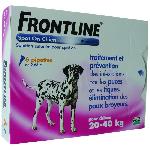 Antiparasitaire - Pipette - Lotion - Collier - Pince - Spray -shampoing - Crochet Tique Frontline Spot On chien - Anti-puces anti-tiques pour chien L - 20-40kg - 6 pipettes
