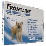 Antiparasitaire - Pipette - Lotion - Collier - Pince - Spray -shampoing - Crochet Tique Frontline Spot On chien - Anti-puces anti-tiques pour chien M - 10-20kg - 4 pipettes