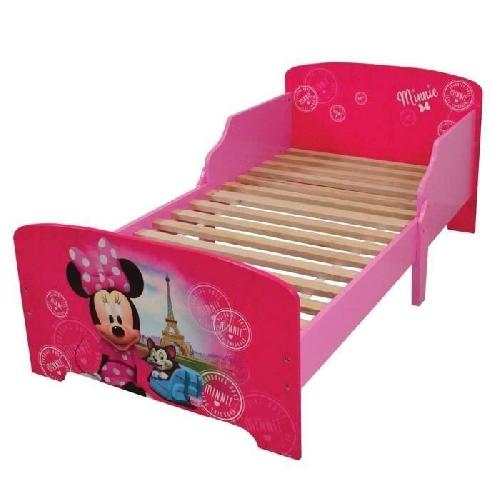 Fun House Disney Minnie Paris lit pour enfant - Avec lattes - 140x70 cm