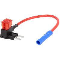 Fusibles Porte-Fusible Multiprise 2 Mini Fusibles 10A 1mm2 rouge - ideal rajout + apres contact