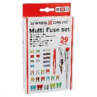 Fusibles pour auto ATO Boite De Fusibles + Accessoires 29 Pieces dont 10A - Swiss Drive