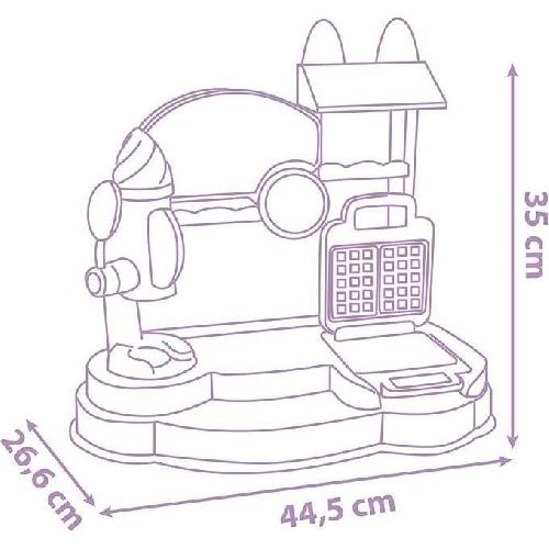 Vetement - Accessoire Poupee Gabby et la Maison Magique - Marchande de glaces - Smoby - 20 Accessoires - Fabriqué en France