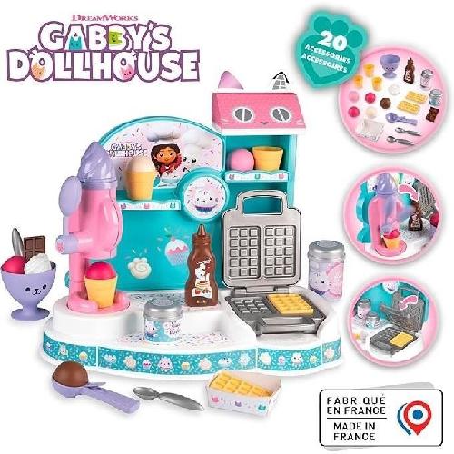 Vetement - Accessoire Poupee Gabby et la Maison Magique - Marchande de glaces - Smoby - 20 Accessoires - Fabriqué en France