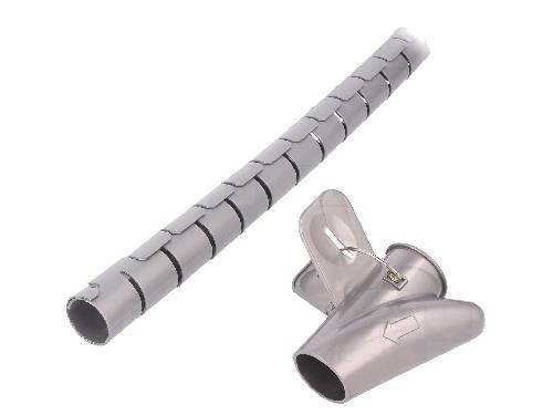 Gaines pour cables Gaine de protection pour faisceau 25mm L 2.5m - Argent
