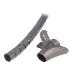 Gaine de protection pour faisceau 28mm L 1.5m - Argent Gaine de protection pour faisceau 28mm L 1.5m - Argent