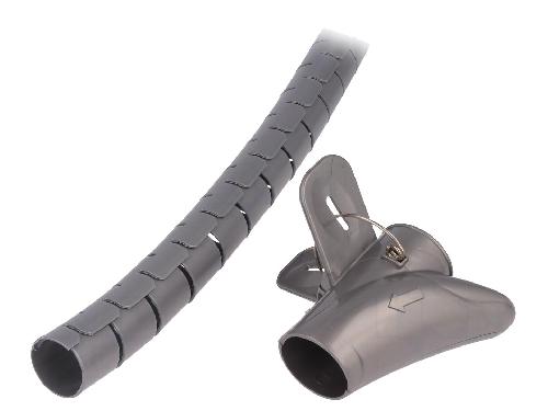 Gaines pour cables Gaine de protection pour faisceau 28mm L 1.5m - Argent
