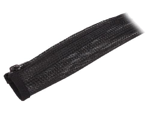 Gaines pour cables Gaine pour cable flexible avec fermeture eclair noir L 1m - 35mm