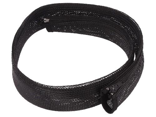 Gaines pour cables Gaine pour cable flexible avec fermeture eclair noir L 1m - 35mm