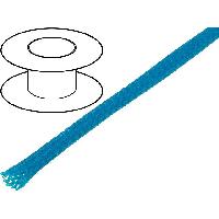 Gaine pour cables 100m gaine polyester tresse 37 4mm bleu
