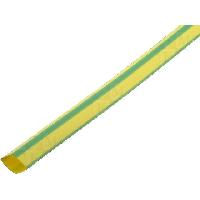 Gaine pour cables Gaine Thermo Retractable 12.7mm-6.35mm jaune et vert polyolefine 5m