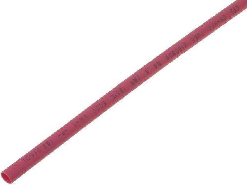 Gaine pour cables Gaine Thermo Retractable 1.6mm-0.8mm rouge polyolefine 5m