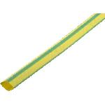 Gaine Thermo Retractable 12.7mm-6.35mm jaune et vert polyolefine 5m