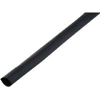 Gaine Thermo Retractable avec colle 9.5mm-3.16mm noir polyolefine 1m