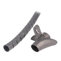 Gaines pour cables Gaine de protection pour faisceau 28mm L 1.5m - Argent