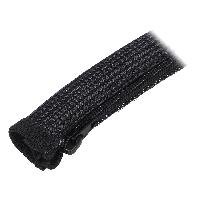 Gaines pour cables Gaine pour cable flexible avec fermeture eclair noir L 2m - 20mm