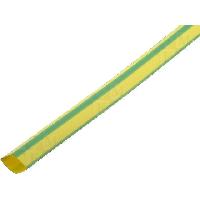 Gaines pour cables Gaine Thermo Retractable 12.7mm-6.35mm jaune et vert polyolefine 5m