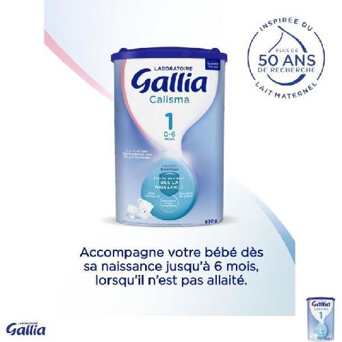 GALLIA Calisma 1 Lait en poudre pour bebe - 3 x 830 g - De 0 a 6 mois