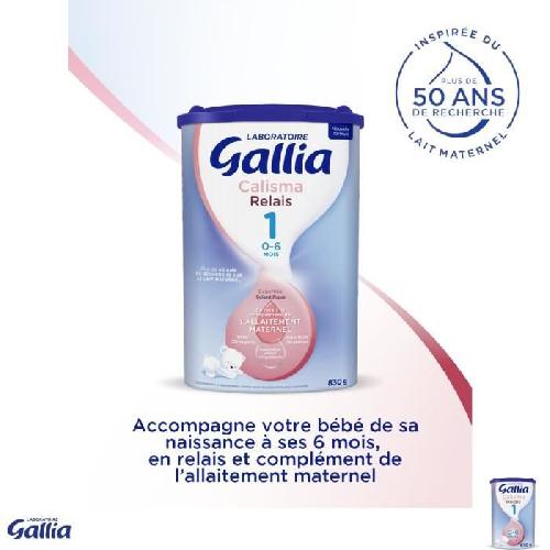 GALLIA Calisma Relais 1 Lait en poudre pour bebe - 3 x 830 g - De 0 a 6 mois