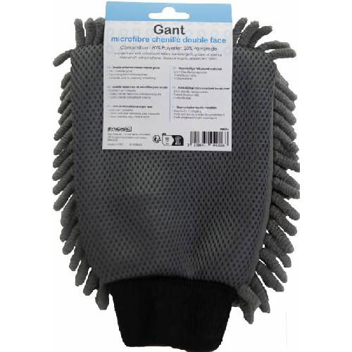 Eponge - Peau De Chamois - Microfibre - Chiffon Gant microfibre chenille double face x10