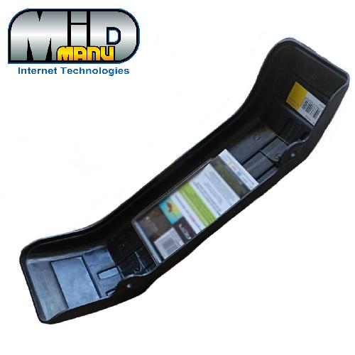 Petites Pieces Detachees De Remorque Garde boue 8p - 20cm plastique noir - L54cm pour une roue max D50cm et largeur 13.5cm