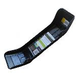 Petites Pieces Detachees De Remorque Garde boue 8p - 20cm plastique noir - L54cm pour une roue max D50cm et largeur 13.5cm