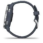 Montre Connectee Sport Garmin - Venu 2 - Montre connectee GPS Multi-sports et Sante - Autonomie Longue Duree - Bracelet Bleu Gris et Silver