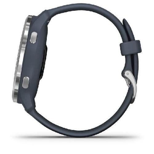 Montre Connectee Sport Garmin - Venu 2 - Montre connectee GPS Multi-sports et Sante - Autonomie Longue Duree - Bracelet Bleu Gris et Silver