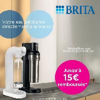 Gazeificateur - Machine A Sodas BRITA sodaTRIO noire - 1x bouteille en verre -0.9L-. 1x bouteille en acier inoxydable -0.5L- et 1x cylindre de CO2 BRITA