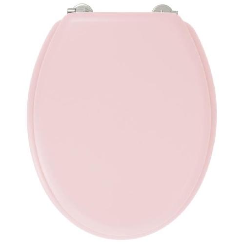 Abattant Wc - Rehausseur GELCO DESIGN Abattant WC Dolce - Charnieres inox - Bois moulé - Rose crystal