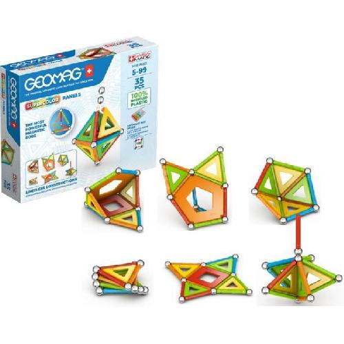 GEOMAG CLASSIC. PANELS SUPERCOLOR 35 pcs. construction magnetique. jeux educatifs. Jouet pour enfants des 5 ans. GMS01 - archives