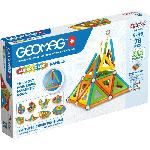 Jeu D'assemblage - Jeu De Construction - Jeu De Manipulation GEOMAG CLASSIC. PANELS SUPERCOLOR 78 pcs. construction magnetique. jeux educatifs. Jouet pour enfants des 5 ans. GMS03