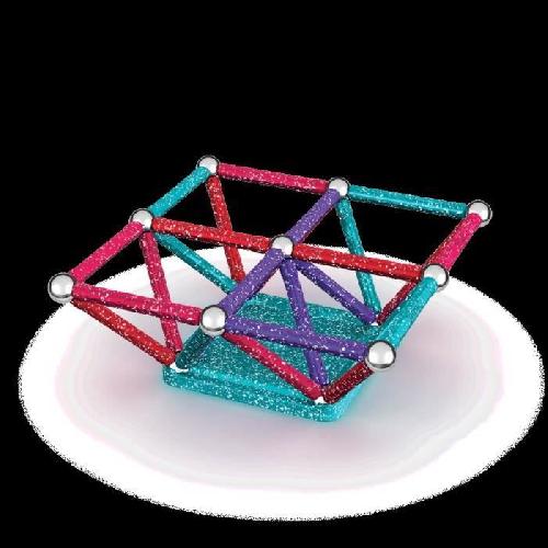 Jeu D'assemblage - Jeu De Construction - Jeu De Manipulation GEOMAG - Ecofriendly 60 pcs Glitter