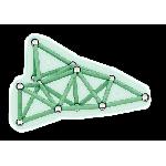 Jeu D'assemblage - Jeu De Construction - Jeu De Manipulation GEOMAG - Ecofriendly 60 pcs Glow