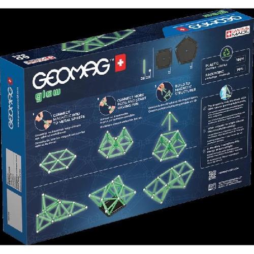 Jeu D'assemblage - Jeu De Construction - Jeu De Manipulation GEOMAG - Ecofriendly 60 pcs Glow