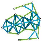 Jeu D'assemblage - Jeu De Construction - Jeu De Manipulation Geomag - Jeux de Construction Magnetique pour enfants - Collection Green Classic 142 pieces