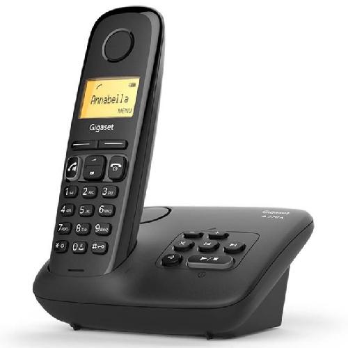 Telephone Fixe - Pack Telephones Gigaset A270 A Solo avec repondeur Noir